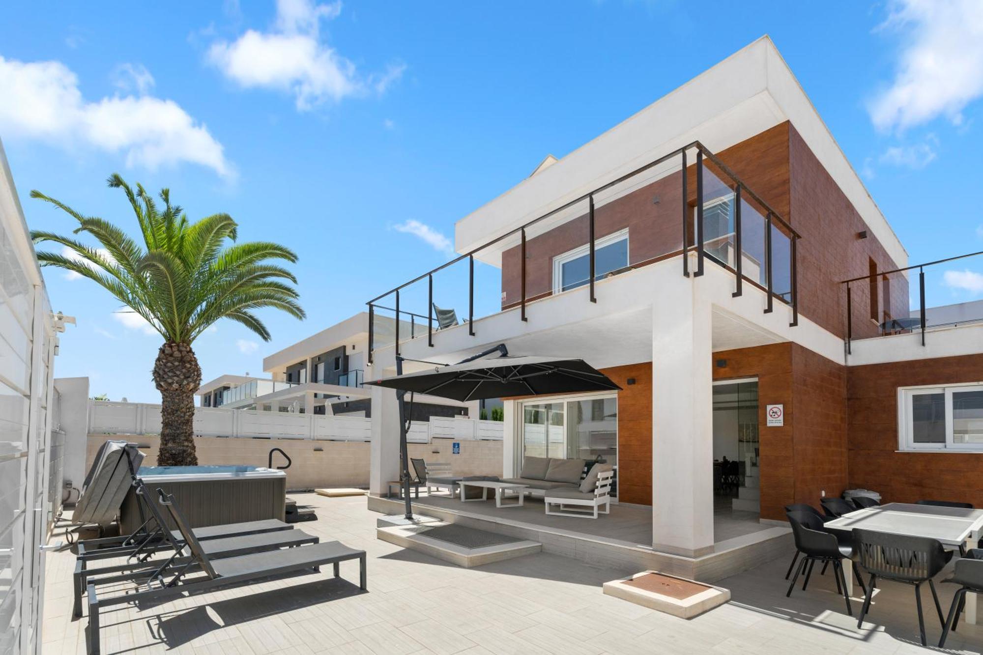 Casa Bos Flamingo Luxury Wellness Entire Villa Pool Jacuzzi Gran Alacant near Beach Puerto Marino Exterior foto